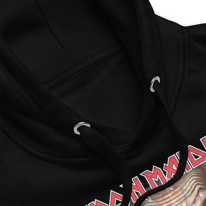 Iron Maiden Candle Finger Classic Mens Officially Licensed Hoodie Black