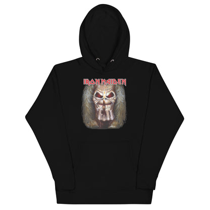 Iron Maiden Candle Finger Classic Mens Officially Licensed Hoodie Black