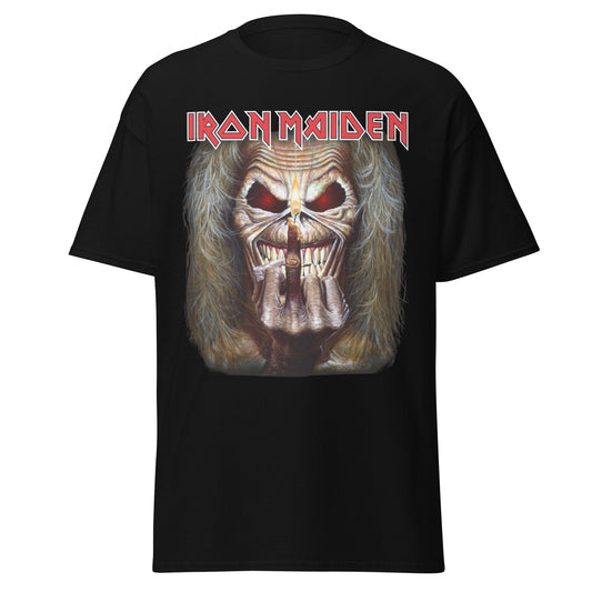 Iron Maiden Candle Finger Jumbo Print Mens T Shirt Black