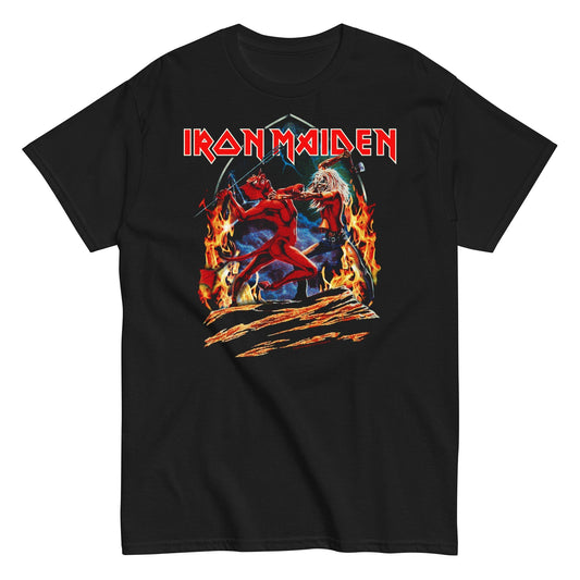 Iron Maiden Devil Battle Mens T Shirt Black