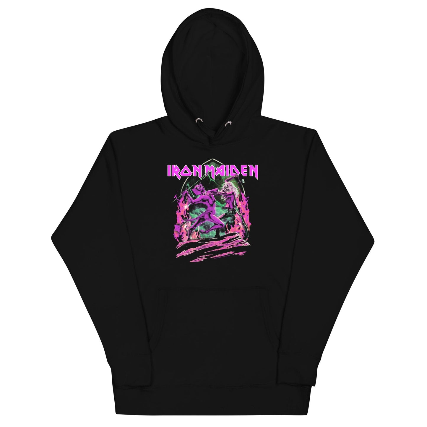 Iron Maiden Devil's Fight Classic Mens Hoodie Black