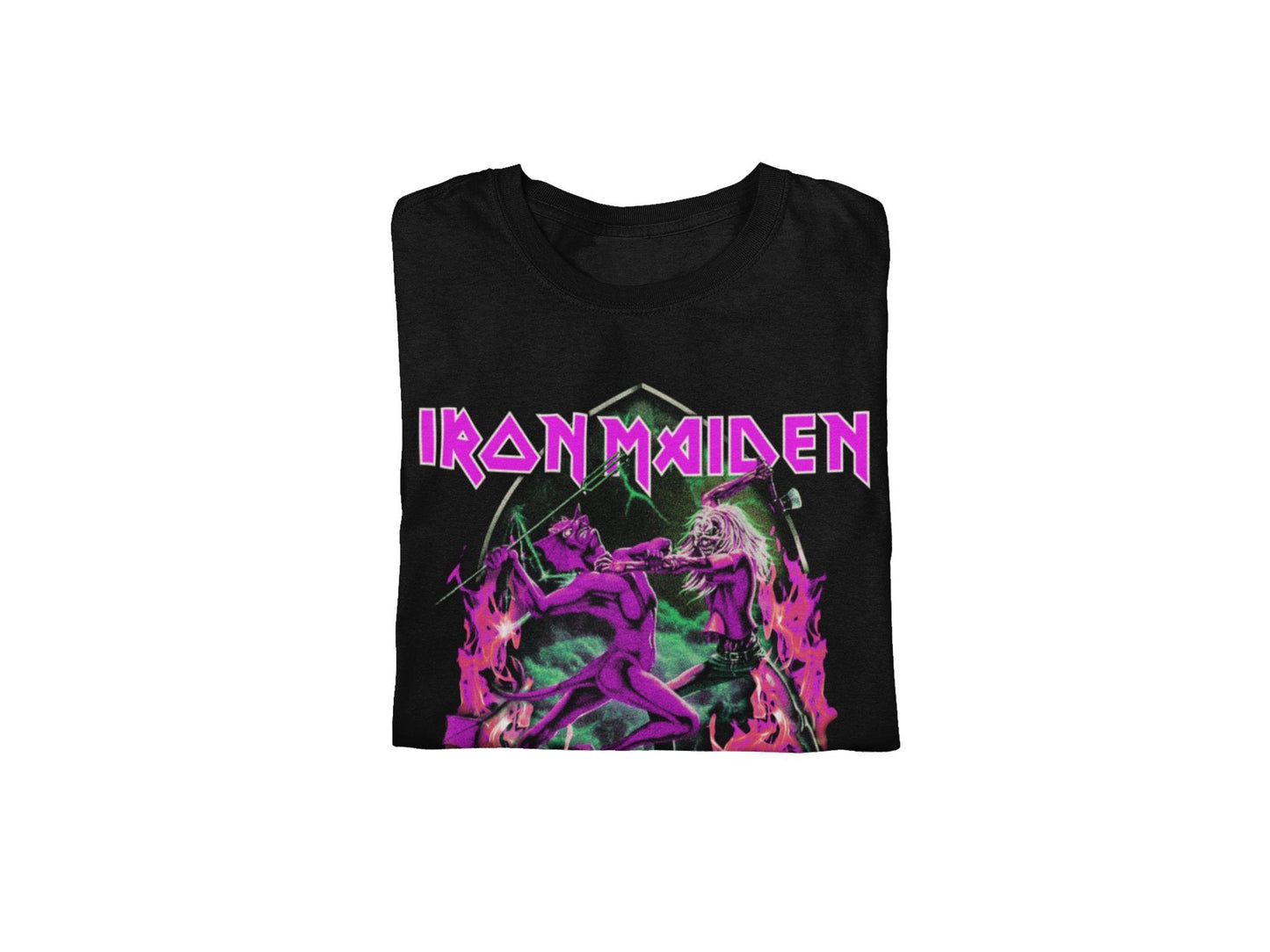 Iron Maiden Devil's Fight Officially Licensed Mens T Shirt Black