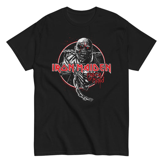 Iron Maiden Eddie Peace Mens T Shirt Black