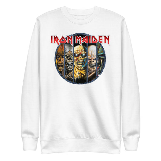 Iron Maiden Eddies Mens Sweatshirt White