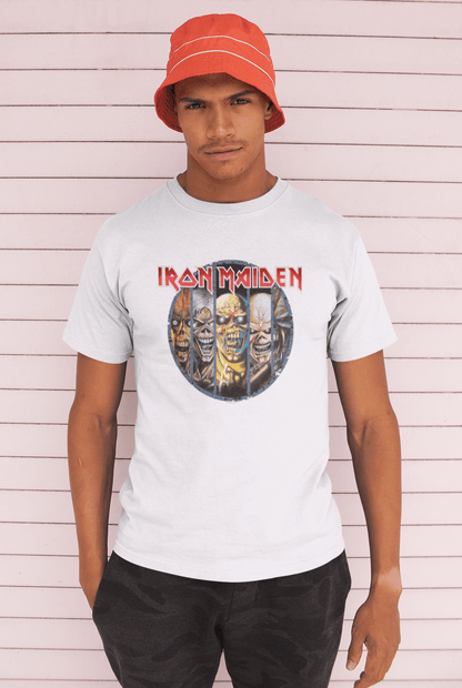 Iron Maiden Eddies Officially Licensed Mens T Shirt White