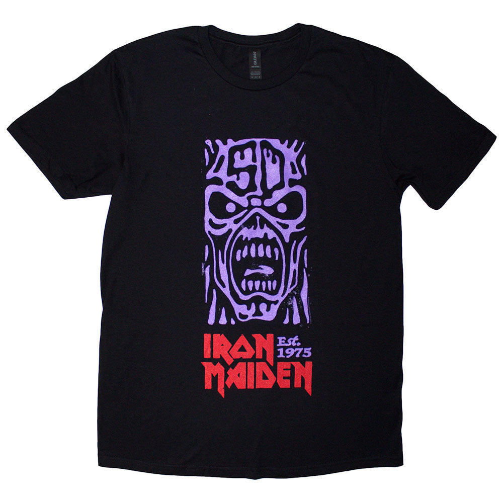 Iron Maiden Est. 1975 Stamp Logo Purple [T-Shirt]