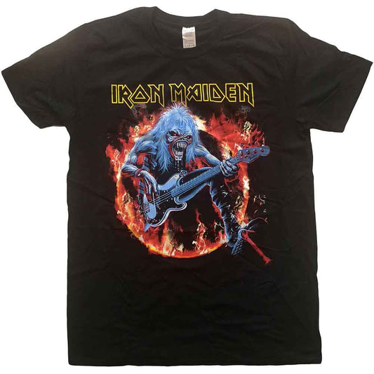 Iron Maiden Fear Live Flames Mens T Shirt Officially Licensed