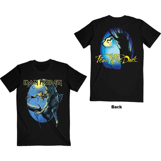Iron Maiden Fear of the Dark Oval Eddie Moon [T-Shirt] Officially Licensed
