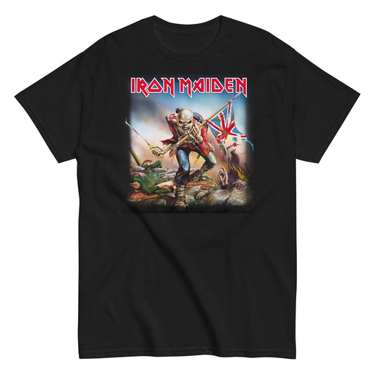 Iron Maiden Flag Mens T Shirt Black