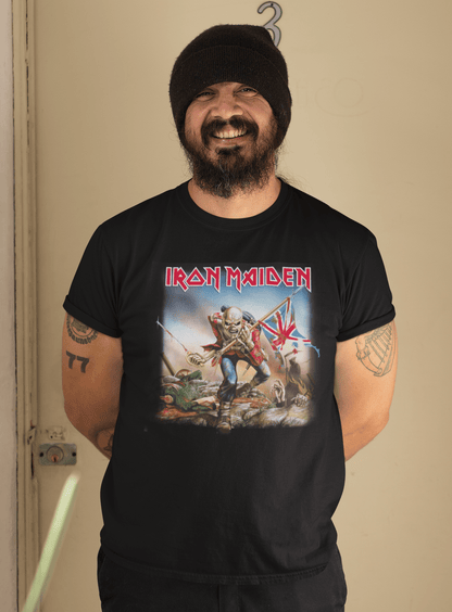 Iron Maiden Flag Officially Licensed Mens T Shirt Black