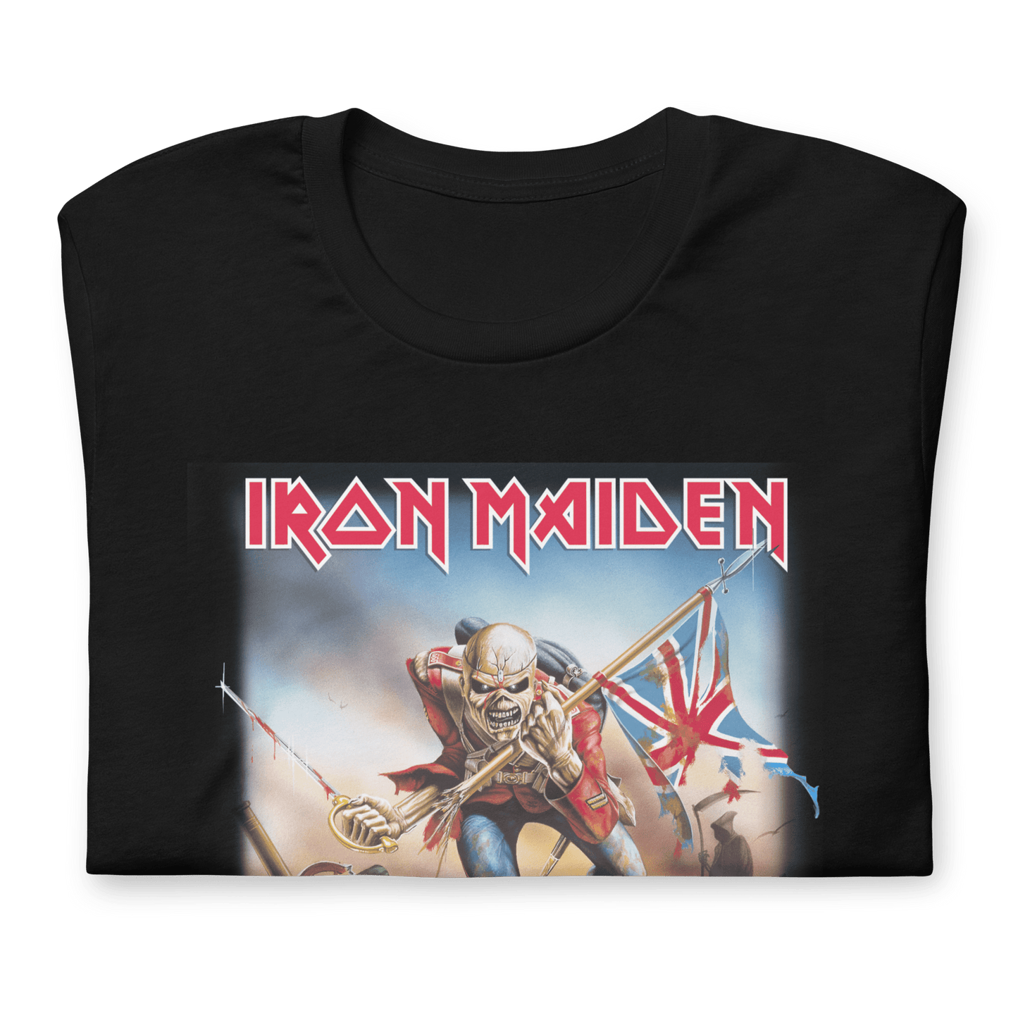Iron Maiden Flag Officially Licensed Mens T Shirt Black