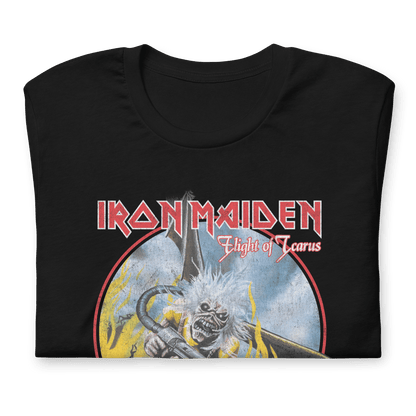 Iron Maiden Flight of Icarus Jumbo Print Officially Licensed Mens T Shirt Black