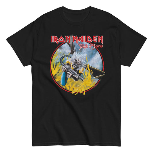 Iron Maiden Flight of Icarus Jumbo Print Mens T Shirt Black