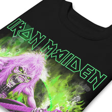 Load image into Gallery viewer, Iron Maiden Green Guitar Jumbo Print Sweatshirt