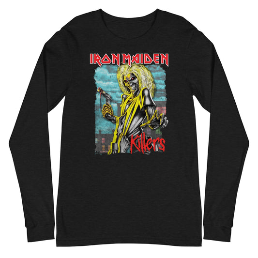 Iron Maiden Killers Mens Long Sleeve Shirt Black