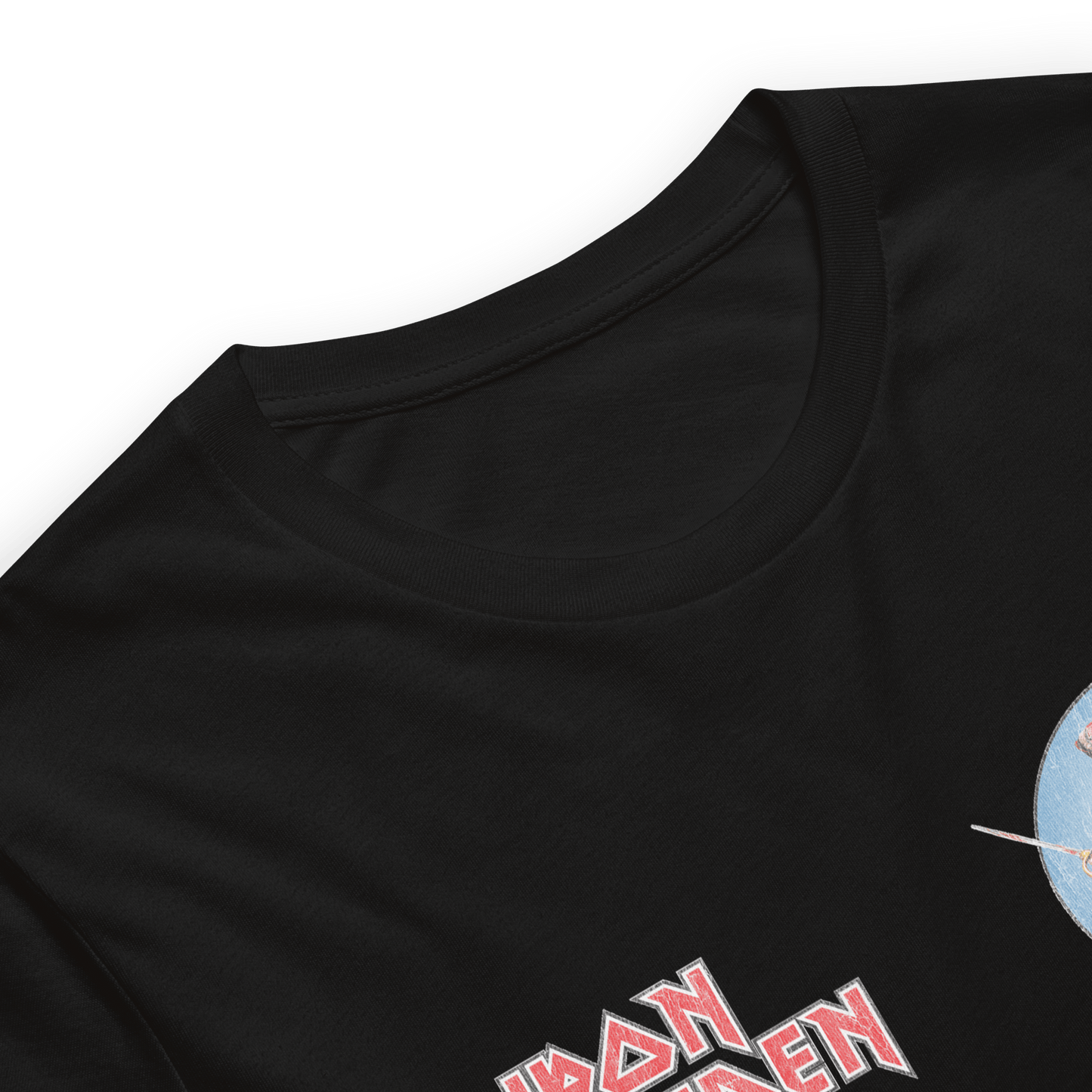 Iron Maiden Logo Flag Officially Licensed Mens T Shirt Black