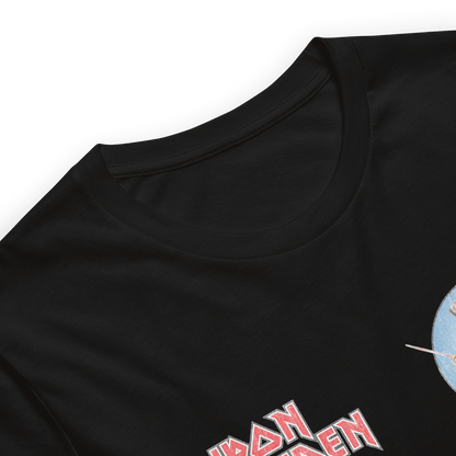 Iron Maiden Logo Flag Officially Licensed Mens T Shirt Black