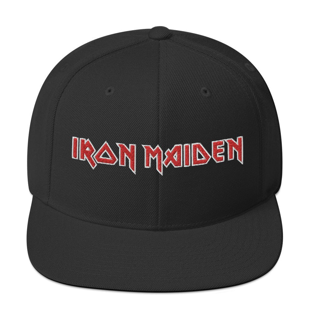 Iron Maiden Logo Snapback Hat Officially Licensed