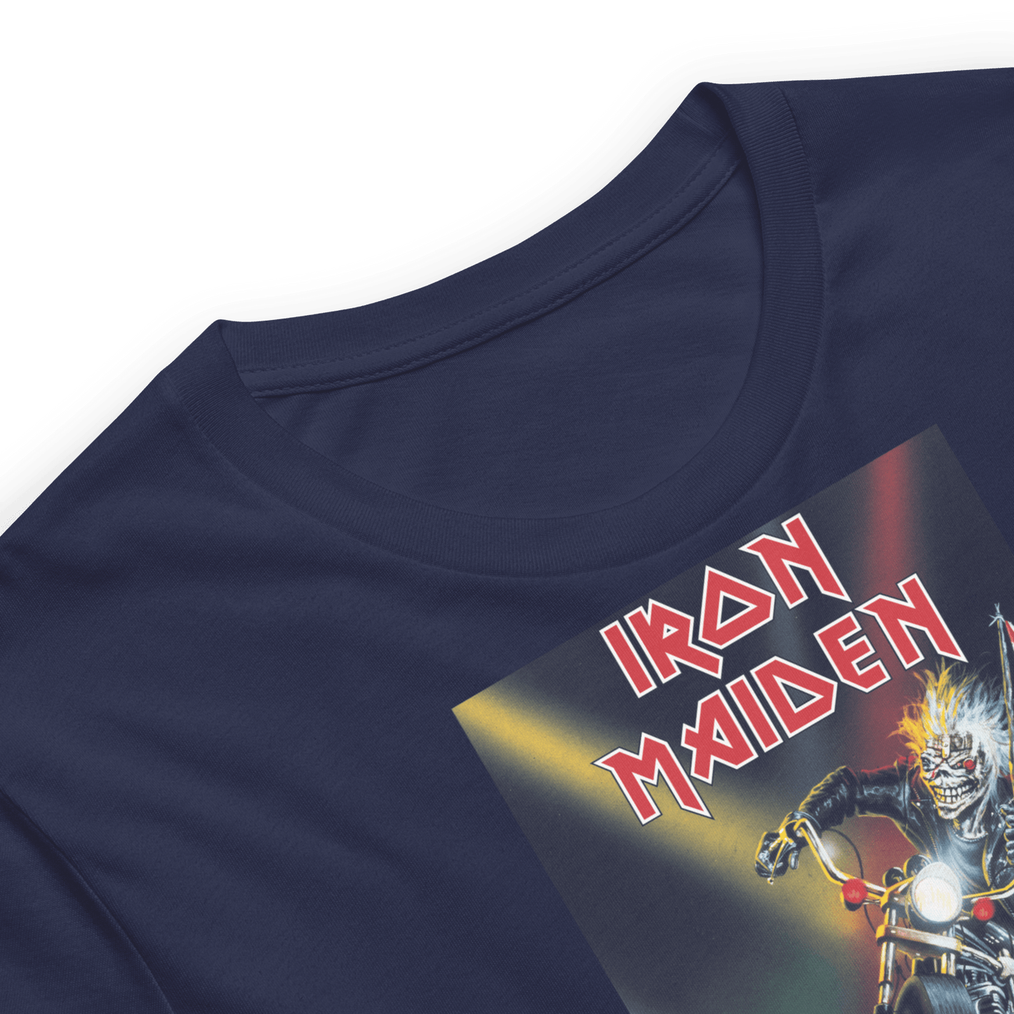 Iron Maiden Maiden UK Jumbo Print Officially Licensed Mens T Shirt Navy