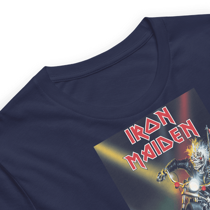 Iron Maiden Maiden UK Jumbo Print Officially Licensed Mens T Shirt Navy