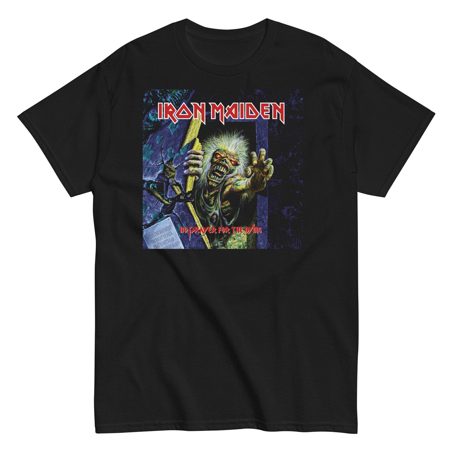 Iron Maiden No Prayer for the Dying Mens T Shirt Black