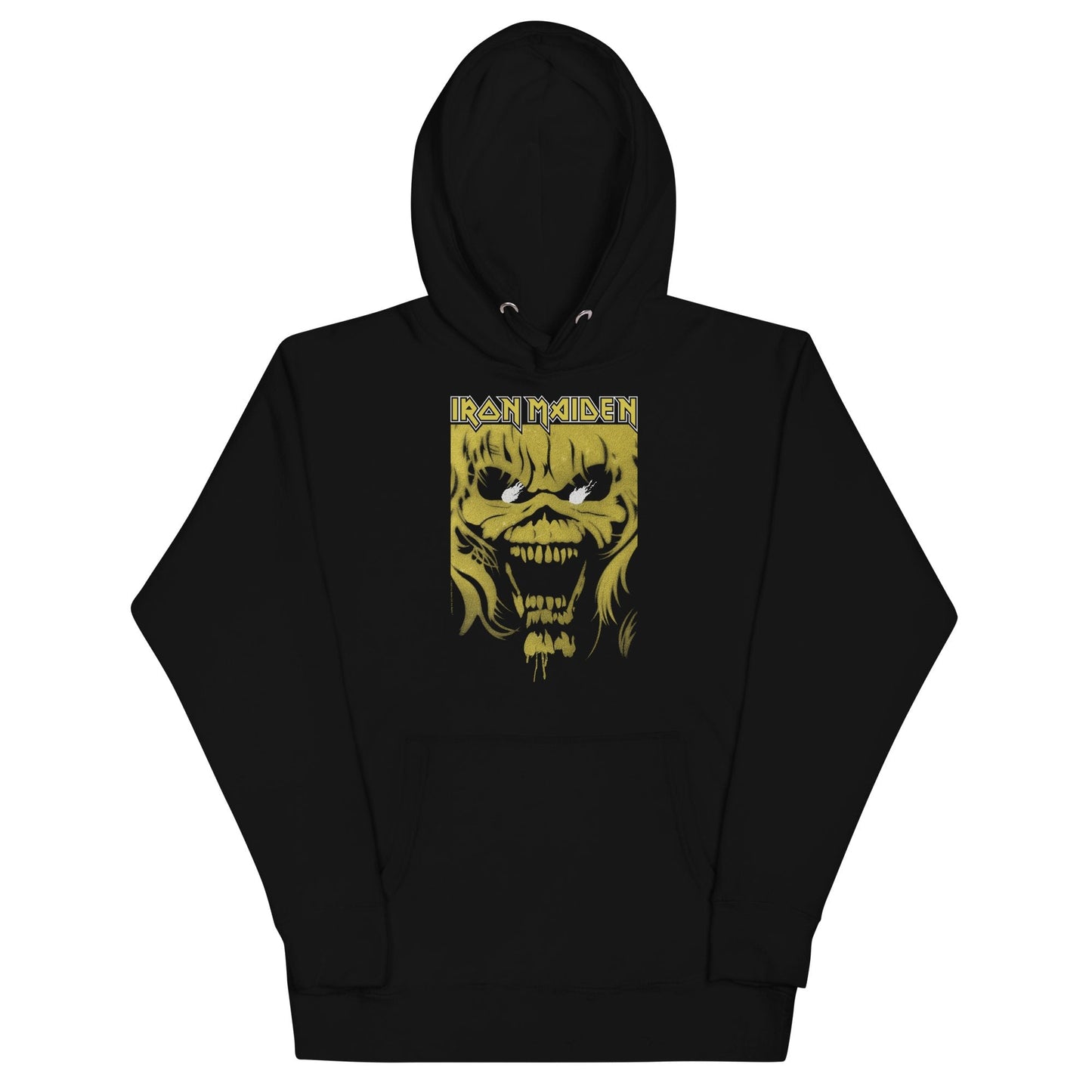 Iron Maiden Open Mouth Classic Mens Officially Licensed Hoodie Black