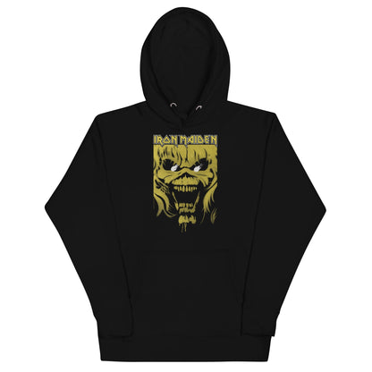 Iron Maiden Open Mouth Classic Mens Officially Licensed Hoodie Black
