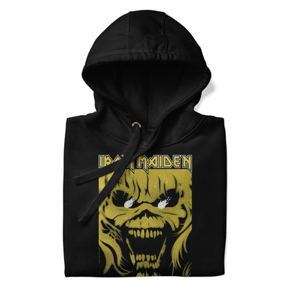 Iron Maiden Open Mouth Classic Mens Officially Licensed Hoodie Black