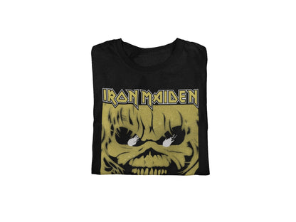 Iron Maiden Open Mouth Jumbo Print Officially Licensed Mens T Shirt Black