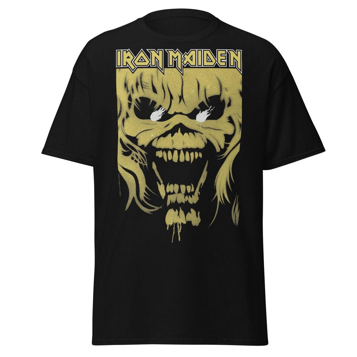 Iron Maiden Open Mouth Jumbo Print Officially Licensed Mens T Shirt Black