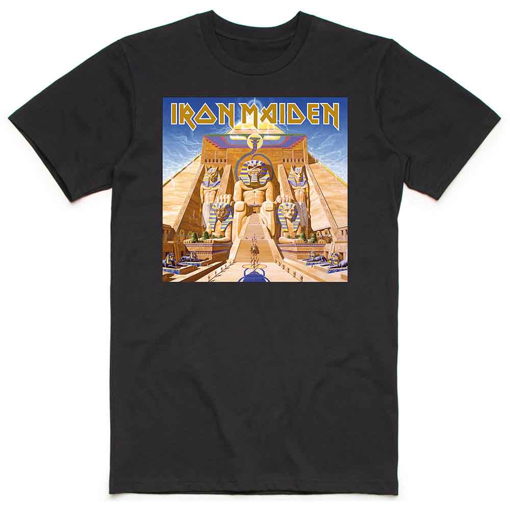 Iron Maiden Powerslave Album Cover Box Mens T Shirt Officially Licensed