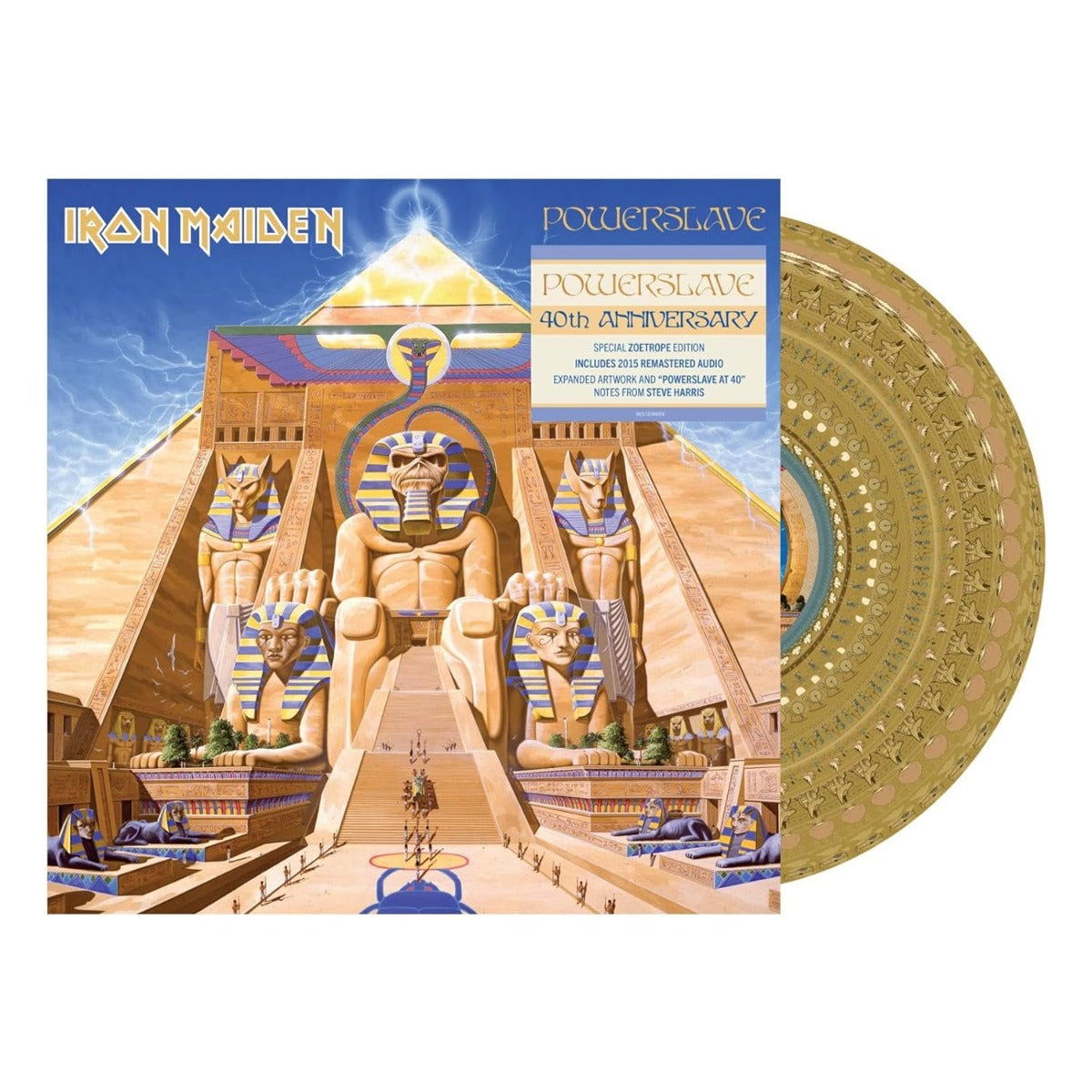 Iron Maiden - Powerslave (Limited Edition, Zoetrope, Anniversary Edition, Remastered) [Import] [Vinyl] Vinyl Record