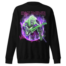 Load image into Gallery viewer, Iron Maiden Purple Guitar Jumbo Print Sweatshirt