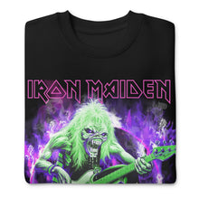 Load image into Gallery viewer, Iron Maiden Purple Guitar Jumbo Print Sweatshirt