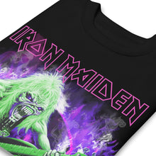 Load image into Gallery viewer, Iron Maiden Purple Guitar Jumbo Print Sweatshirt