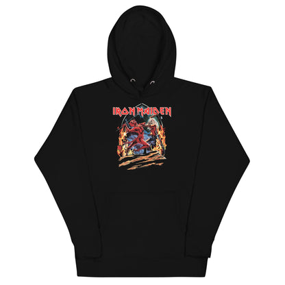 Iron Maiden Run To The Hills Classic Mens Officially Licensed Hoodie Black