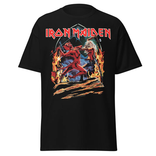 Iron Maiden Run To The Hills Jumbo Print Mens T Shirt Black