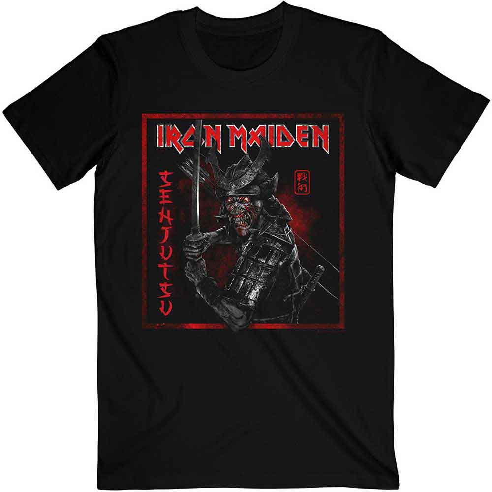 Iron Maiden Senjutsu Cover Distressed Red [T-Shirt]