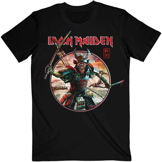 Iron Maiden Senjutsu Eddie Warrior Circle [T-Shirt] Officially Licensed