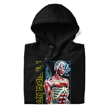 Iron Maiden Singularity Classic Mens Officially Licensed Hoodie Black