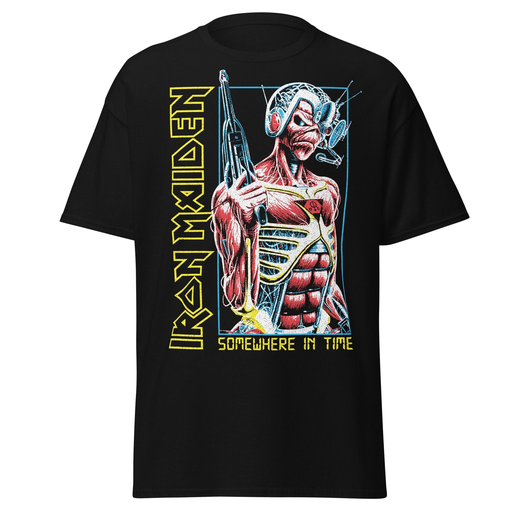 Iron Maiden Singularity Jumbo Print Officially Licensed Mens T Shirt Black