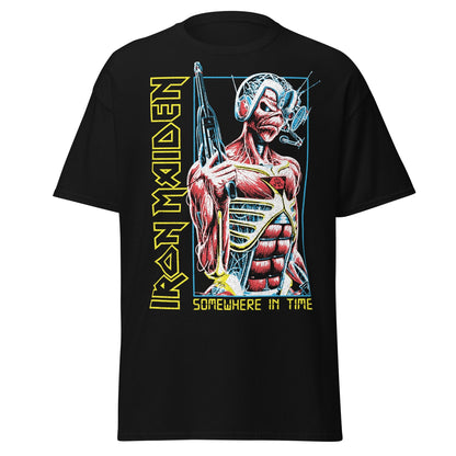 Iron Maiden Singularity Jumbo Print Officially Licensed Mens T Shirt Black