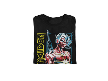 Iron Maiden Singularity Jumbo Print Officially Licensed Mens T Shirt Black