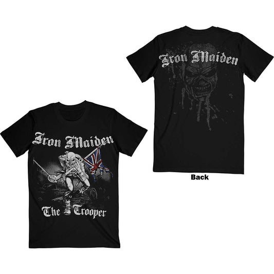 Iron Maiden Sketched Trooper Mens T Shirt Officially Licensed