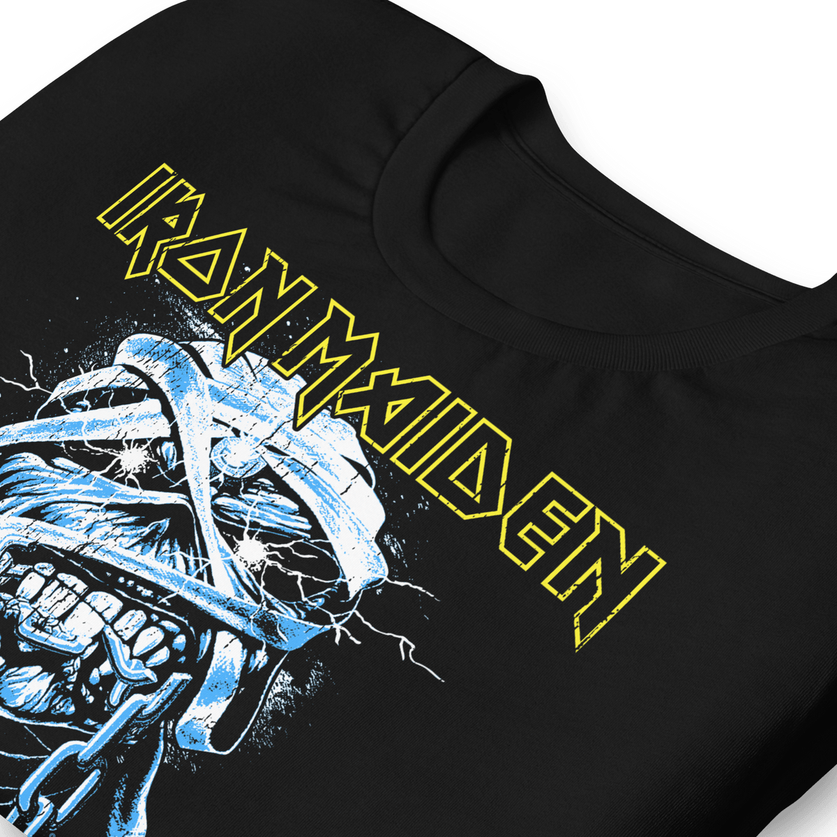Iron Maiden Skull Chain Officially Licensed Mens T Shirt Black