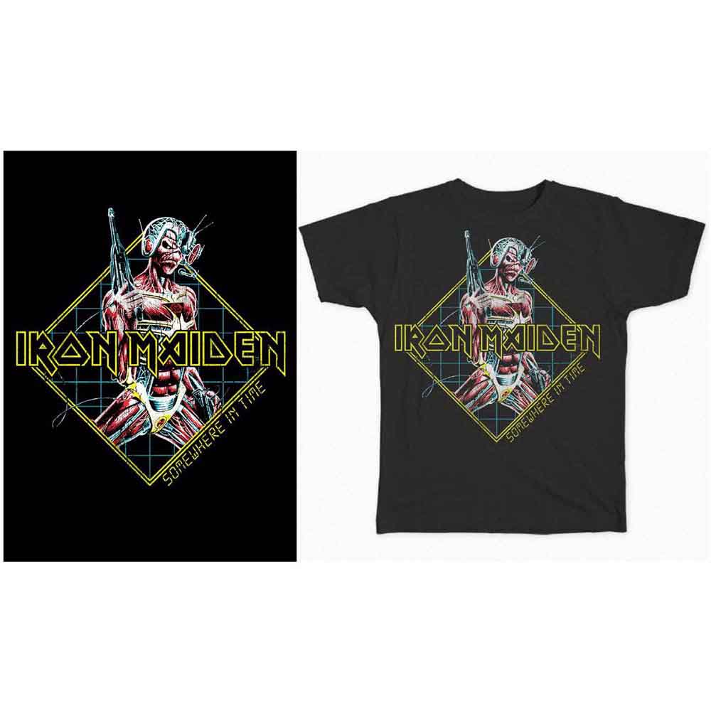 Iron Maiden Somewhere in Time Diamond Mens T Shirt Officially Licensed