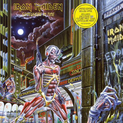Somewhere in Time (Limited Edition, 180 Gram Yellow Colored Vinyl, Future Past Tour Lenticular Print) [Import] Vinyl Record