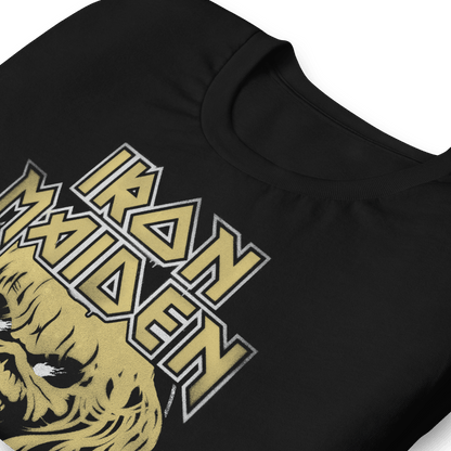 Iron Maiden Stacked Logo Officially Licensed Mens T Shirt Black