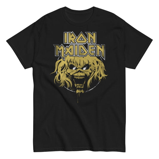 Iron Maiden Stacked Logo Mens T Shirt Black