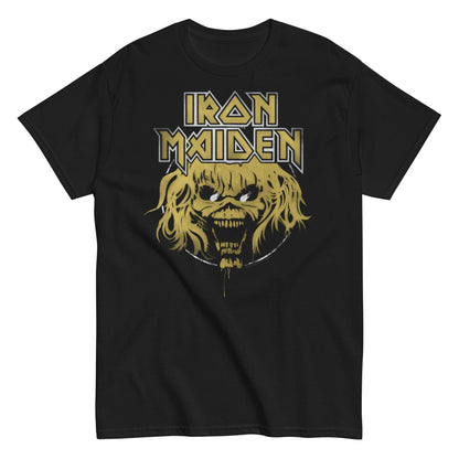 Iron Maiden Stacked Logo Officially Licensed Mens T Shirt Black